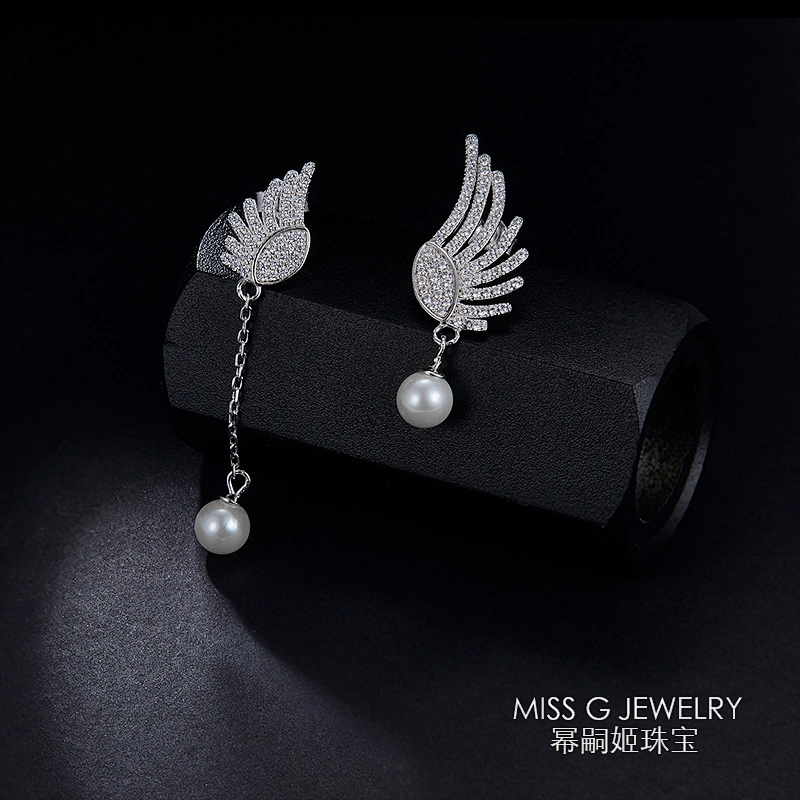Fashion Pearl 925 Silver Earrings large jewelry factory,OEM/ODM Jewelry Trade processing customized,Wholesale jewelry manufacturer