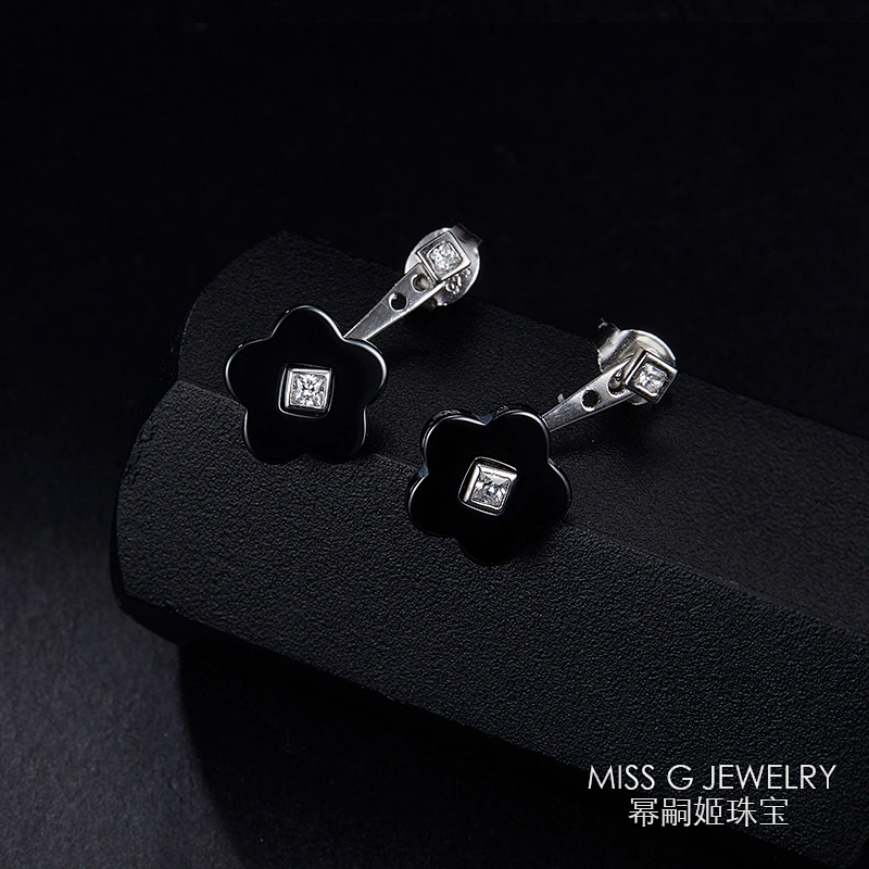 Fashionable Simple Black Plum Earrings large jewelry factory,OEM/ODM Jewelry Trade processing customized,Wholesale jewelry manufacturer