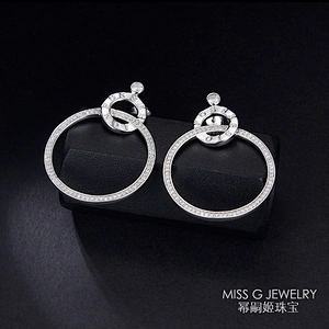 Exaggerated Ring Earrings large jewelry factory,OEM/ODM Jewelry Trade processing customized,Wholesale jewelry manufacturer