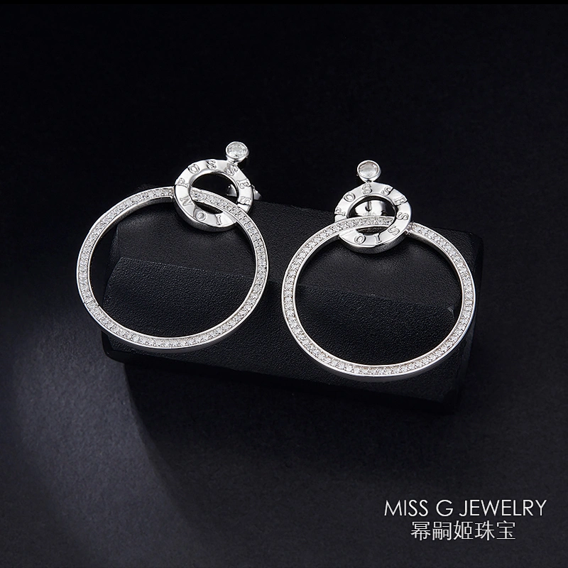 Exaggerated Ring Earrings large jewelry factory,OEM/ODM Jewelry Trade processing customized,Wholesale jewelry manufacturer