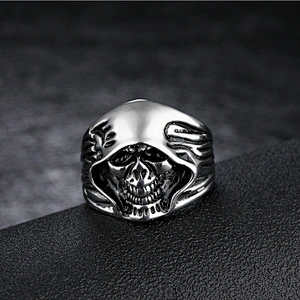 Devil pattern ring mens ring mens jewellery large jewelry factory,OEM/ODM Jewelry Trade processing customized,Wholesale jewelry manufacturer