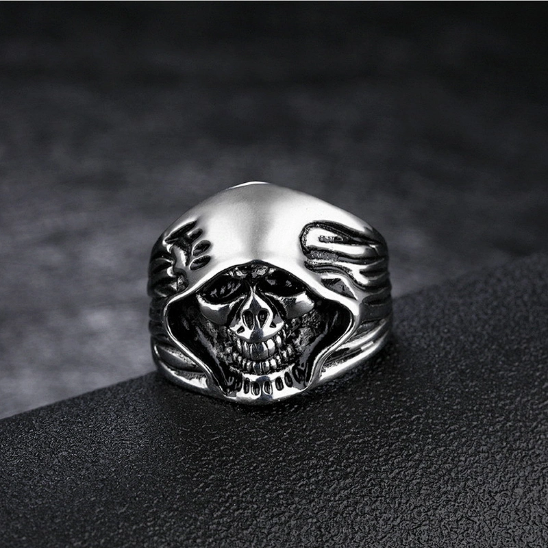Devil pattern ring mens ring mens jewellery large jewelry factory,OEM/ODM Jewelry Trade processing customized,Wholesale jewelry manufacturer