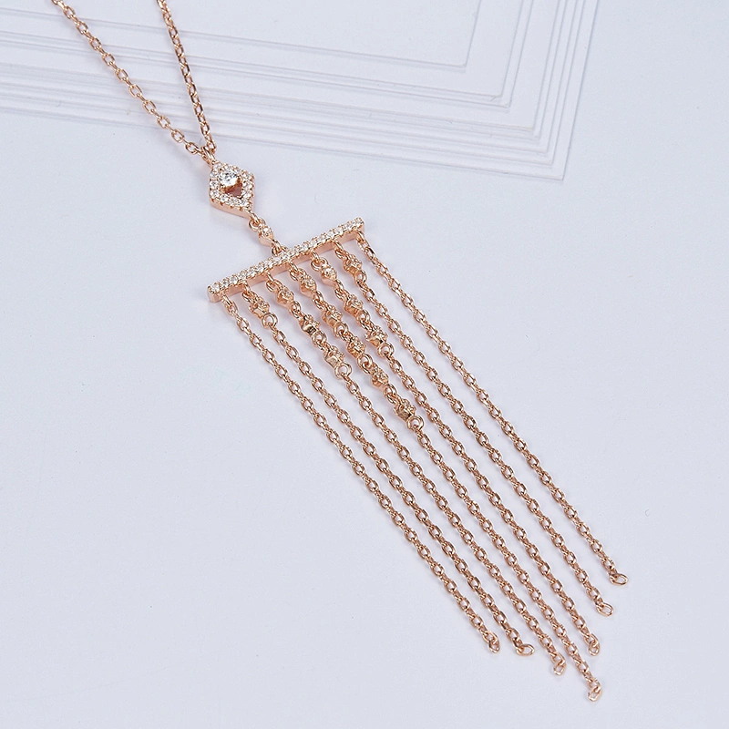 Fringed Necklace Rose Gold Necklace silver jewellery large jewelry factories jewelry wholesale manufacturers