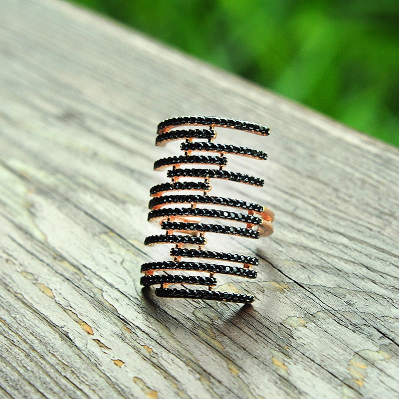 rose gold engagement rings unique engagement rings Fashion jewelry