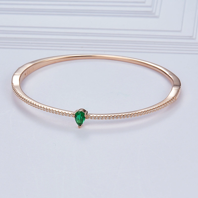 Fashion bangle,925 sterling silver,Inlay zircon,Wholesale jewelry manufacturer