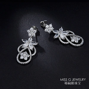 S925 Silver Earrings Fashion Girl Jewelry large jewelry factory,OEM/ODM Jewelry Trade processing customized,Wholesale jewelry manufacturer