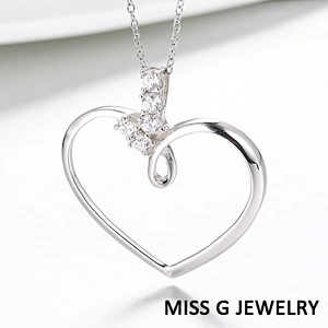 Zircon Pendant of love large jewelry factory,OEM/ODM Jewelry Trade processing customized,Wholesale jewelry manufacturer