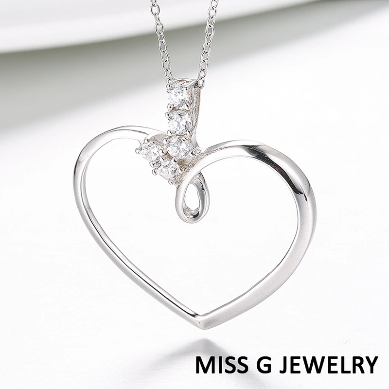 Zircon Pendant of love large jewelry factory,OEM/ODM Jewelry Trade processing customized,Wholesale jewelry manufacturer