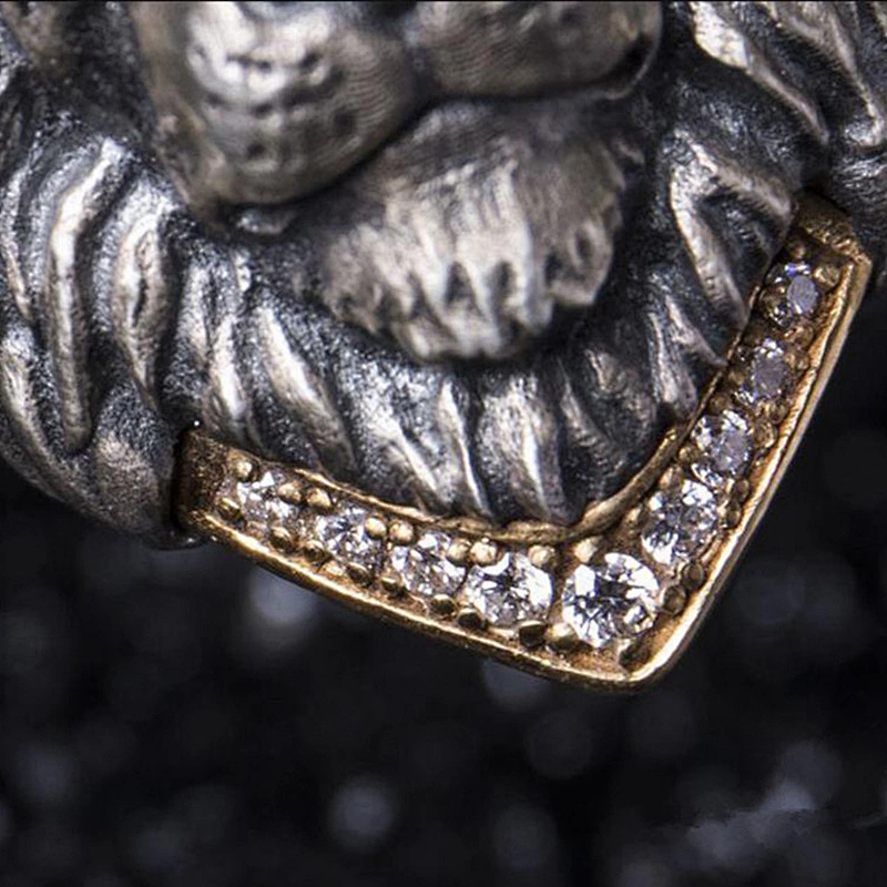 Lion Head Ring mens rings large jewelry factories, OEM/ODM jewelry trade processing customized, jewelry wholesale manufacturers