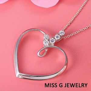 Zircon Pendant of love large jewelry factory,OEM/ODM Jewelry Trade processing customized,Wholesale jewelry manufacturer