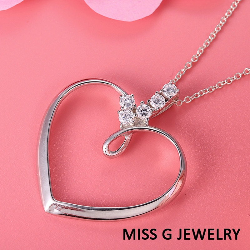 Zircon Pendant of love large jewelry factory,OEM/ODM Jewelry Trade processing customized,Wholesale jewelry manufacturer