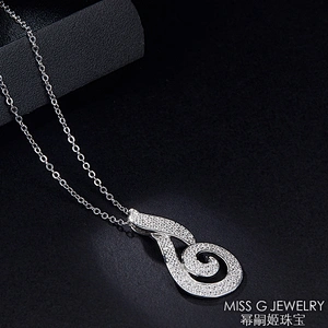 Hot-selling S925 Silver pendant features zircon necklace pendant jewelry factory custom wholesale