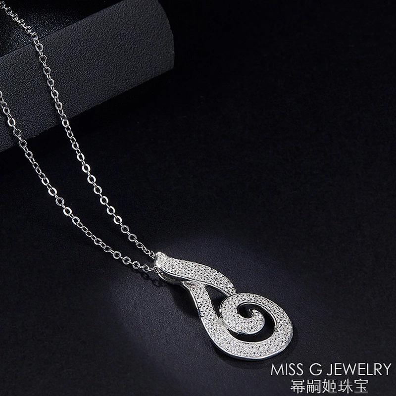 Hot-selling S925 Silver pendant features zircon necklace pendant jewelry factory custom wholesale