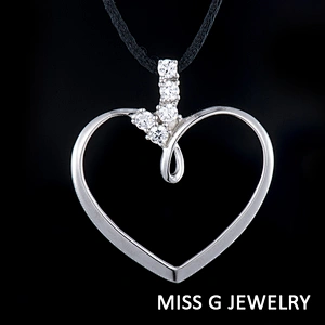 Zircon Pendant of love large jewelry factory,OEM/ODM Jewelry Trade processing customized,Wholesale jewelry manufacturer