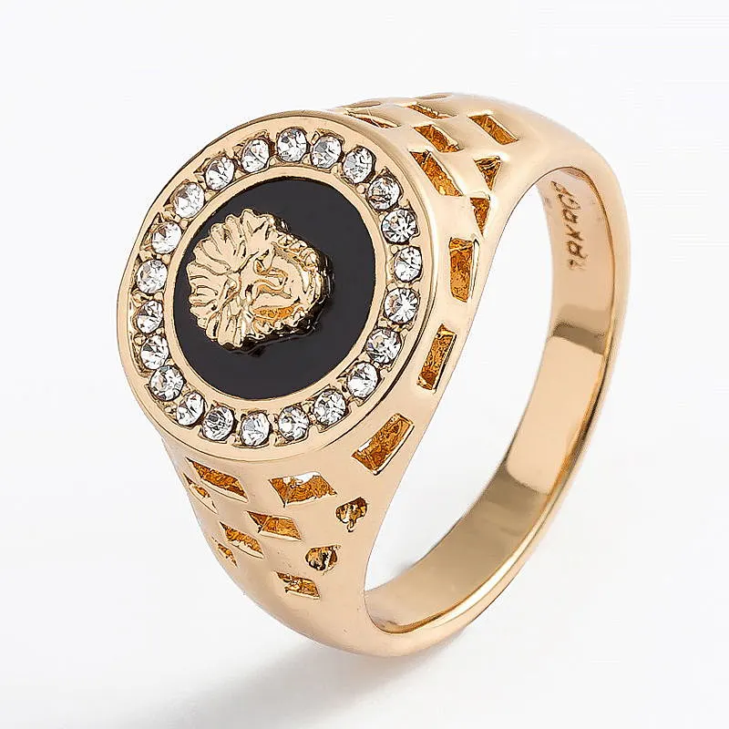 Zircon-inlaid Men's Ring large jewelry factory,OEM/ODM Jewelry Trade processing customized,Wholesale jewelry manufacturer