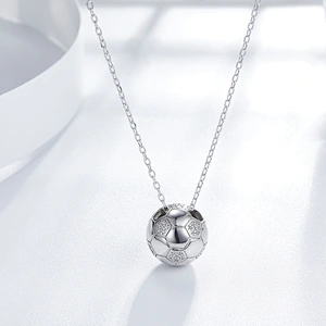 Football Pendant Football Necklace,large jewelry factory,OEM/ODM Jewelry Trade processing customized,Wholesale jewelry manufacturer