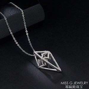 Factory customized Zircon Necklace Pendant S925 silver pendant jewelry wholesale agent