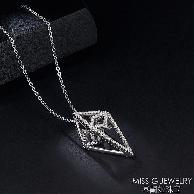 Factory customized Zircon Necklace Pendant S925 silver pendant jewelry wholesale agent