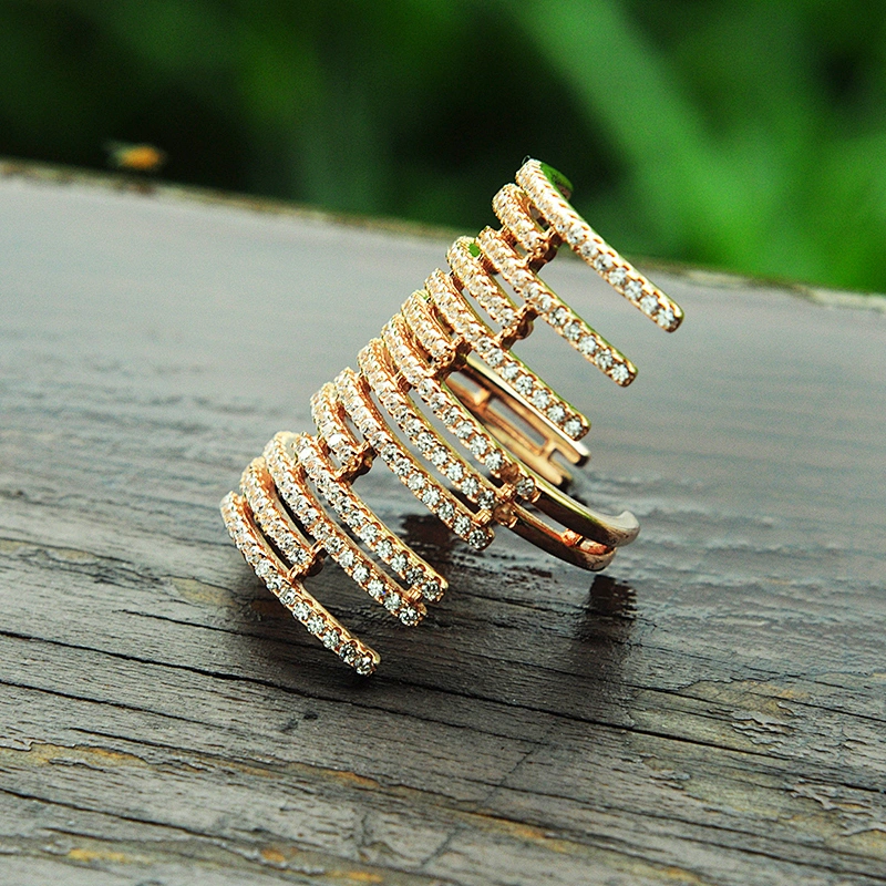 rose gold engagement rings unique engagement rings Fashion jewelry