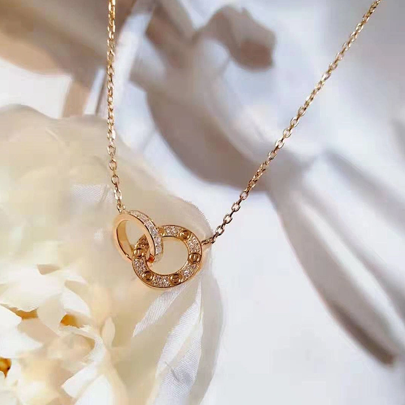 Circle Necklace Ring Pendant large jewelry factory,OEM/ODM Jewelry Trade processing customized,Wholesale jewelry manufacturer