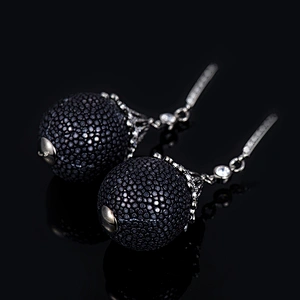 S925 Silver Fashion Individual Zircon Earrings large jewelry factory,OEM/ODM Jewelry Trade processing customized,Wholesale jewelry manufacturer