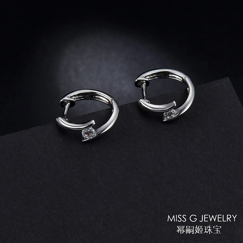 S925 Tremella nail round drill Fashion Earrings large jewelry factory,OEM/ODM Jewelry Trade processing customized,Wholesale jewelry manufacturer