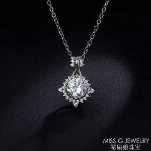 S925 Silver Pendant with Simple Temperament and Diamond Necklace and Hot Selling Jewelry Factory Customization