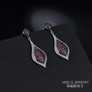 Charming petal style eardrop S925 Silver Earrings large jewelry factory,OEM/ODM Jewelry Trade processing customized,Wholesale jewelry manufacturer