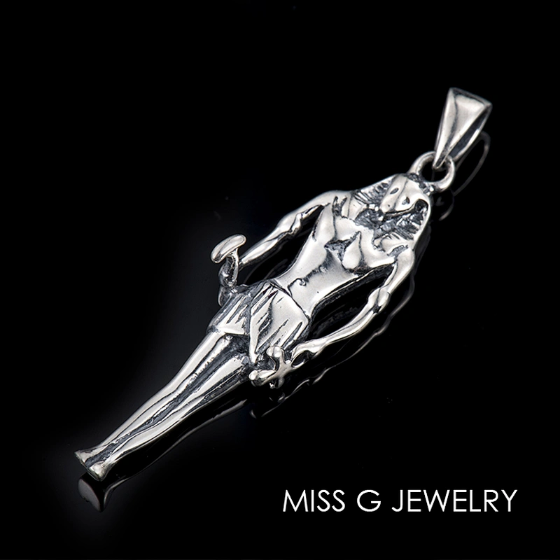 S925 silver Egyptian Pharaoh Pendant large jewelry factory,OEM/ODM Jewelry Trade processing customized,Wholesale jewelry manufacturer