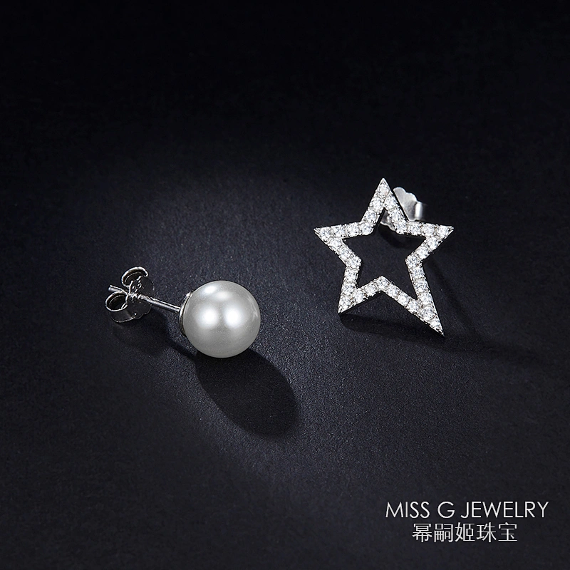 Fashion Simple Pentagonal Star Beads with Earrings large jewelry factory,OEM/ODM Jewelry Trade processing customized,Wholesale jewelry manufacturer