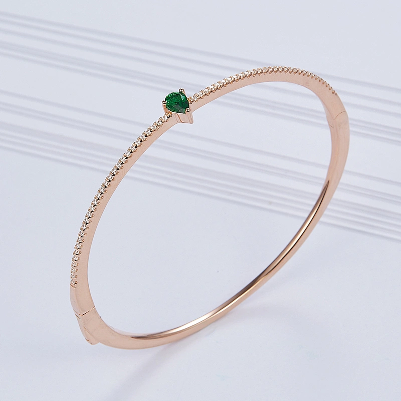 Fashion bangle,925 sterling silver,Inlay zircon,Wholesale jewelry manufacturer