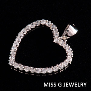 Female engagement Pendant Heart-shaped Pendant large jewelry factory,OEM/ODM Jewelry Trade processing customized,Wholesale jewelry manufacturer