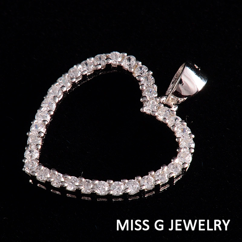 Female engagement Pendant Heart-shaped Pendant large jewelry factory,OEM/ODM Jewelry Trade processing customized,Wholesale jewelry manufacturer