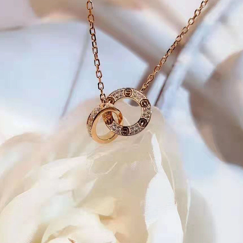 Circle Necklace Ring Pendant large jewelry factory,OEM/ODM Jewelry Trade processing customized,Wholesale jewelry manufacturer