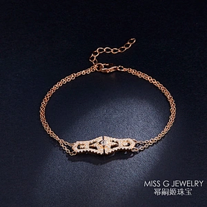rose gold stud bracelets for women large jewelry factory,OEM/ODM Jewelry Trade processing customized,Wholesale jewelry manufacturer