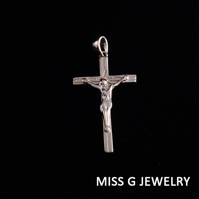 Jesus Cross Pendant 925 Silver  Pendant large jewelry factory,OEM/ODM Jewelry Trade processing customized,Wholesale jewelry manufacturer