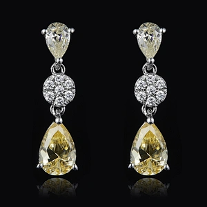 Long Water Drop Earrings large jewelry factory,OEM/ODM Jewelry Trade processing customized,Wholesale jewelry manufacturer