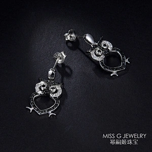 Owl Earrings 925 Silver Earrings Jewelry large jewelry factory,OEM/ODM Jewelry Trade processing customized,Wholesale jewelry manufacturer