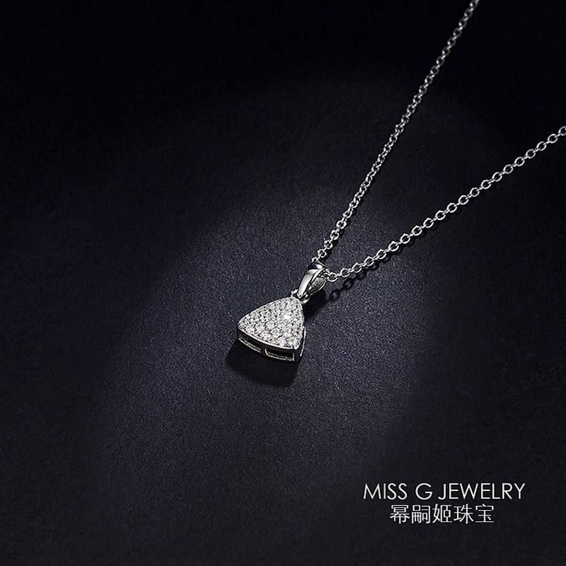 Triangle Pendant S925 Silver Fashion Pendant Zircon jewelry