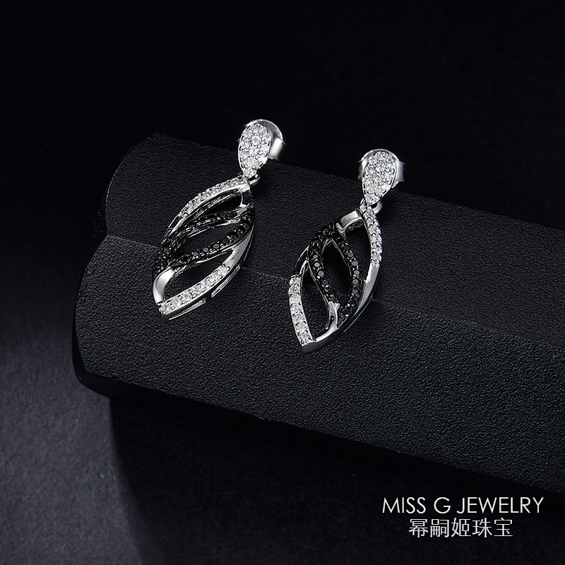 Small Fresh Earrings S925 Silver Leaf Type Earrings large jewelry factory,OEM/ODM Jewelry Trade processing customized,Wholesale jewelry manufacturer