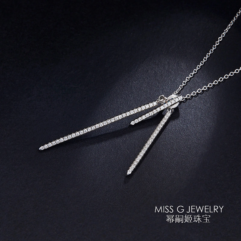 S925 Silver pendant personalized zircon necklace pendant jewelry factory custom direct sales