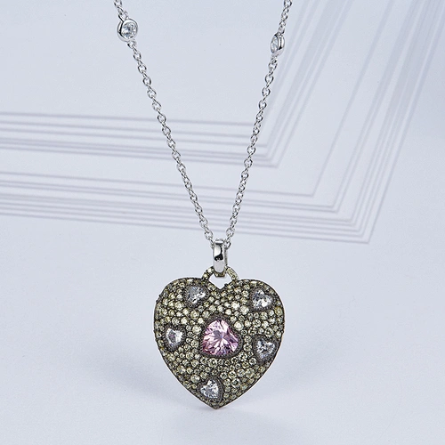 Heart Necklace  OEM/ODM Jewelry Trade processing customized,Wholesale jewelry manufacturer