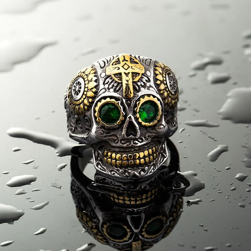 Skull Ring large jewelry factory,OEM/ODM Jewelry Trade processing customized,Wholesale jewelry manufacturer