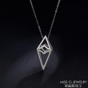 Factory customized Zircon Necklace Pendant S925 silver pendant jewelry wholesale agent