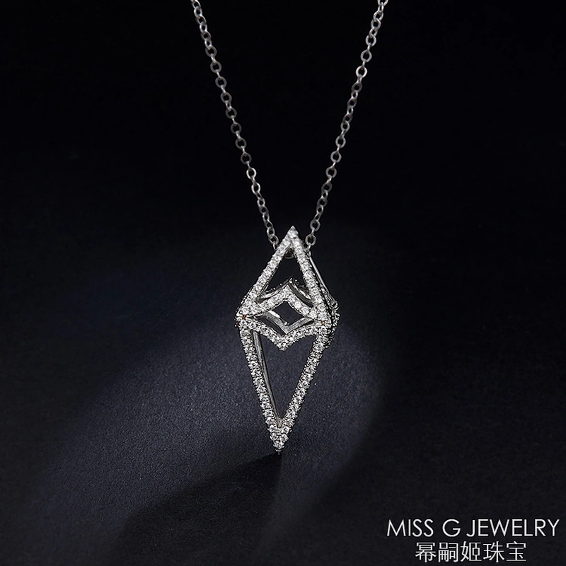 Factory customized Zircon Necklace Pendant S925 silver pendant jewelry wholesale agent