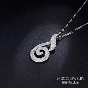 Hot-selling S925 Silver pendant features zircon necklace pendant jewelry factory custom wholesale