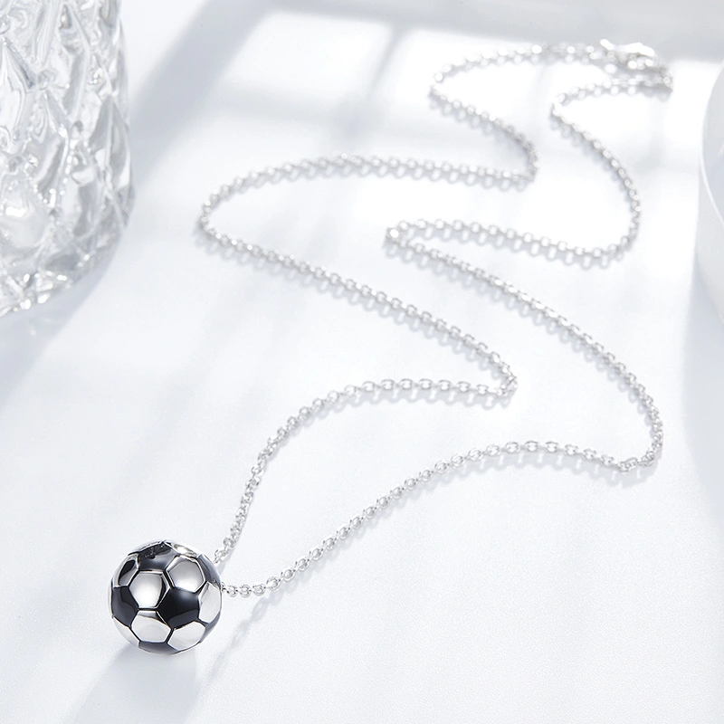 Football Pendant Football Necklace,large jewelry factory,OEM/ODM Jewelry Trade processing customized,Wholesale jewelry manufacturer