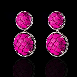 S925 Silver Fashion Individual Zircon Earrings large jewelry factory,OEM/ODM Jewelry Trade processing customized,Wholesale jewelry manufacturer