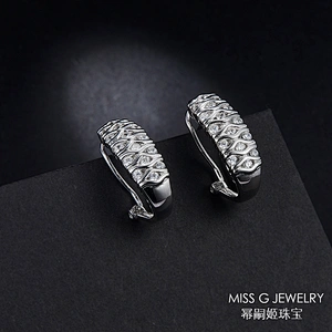 S925 Silver Earrings with Pure Silver Earrings large jewelry factory,OEM/ODM Jewelry Trade processing customized,Wholesale jewelry manufacturer