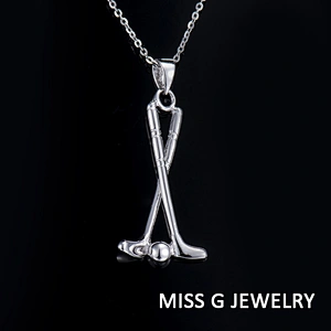 Golf Pendant Men and women's jewelry OEM/ODM Jewelry Trade processing customized,Wholesale jewelry manufacturer